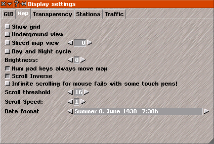 Display Settings dialog